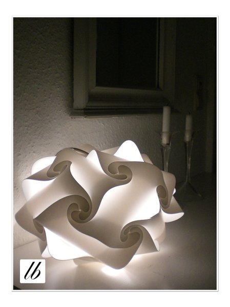 Puzzle Lampe aus 20 Elementen Größe L mit normaler Glühlampe\\n\\n23.01.2010 19:47